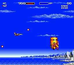 Aero Blasters screenshot 3 for Sega Mega Drive